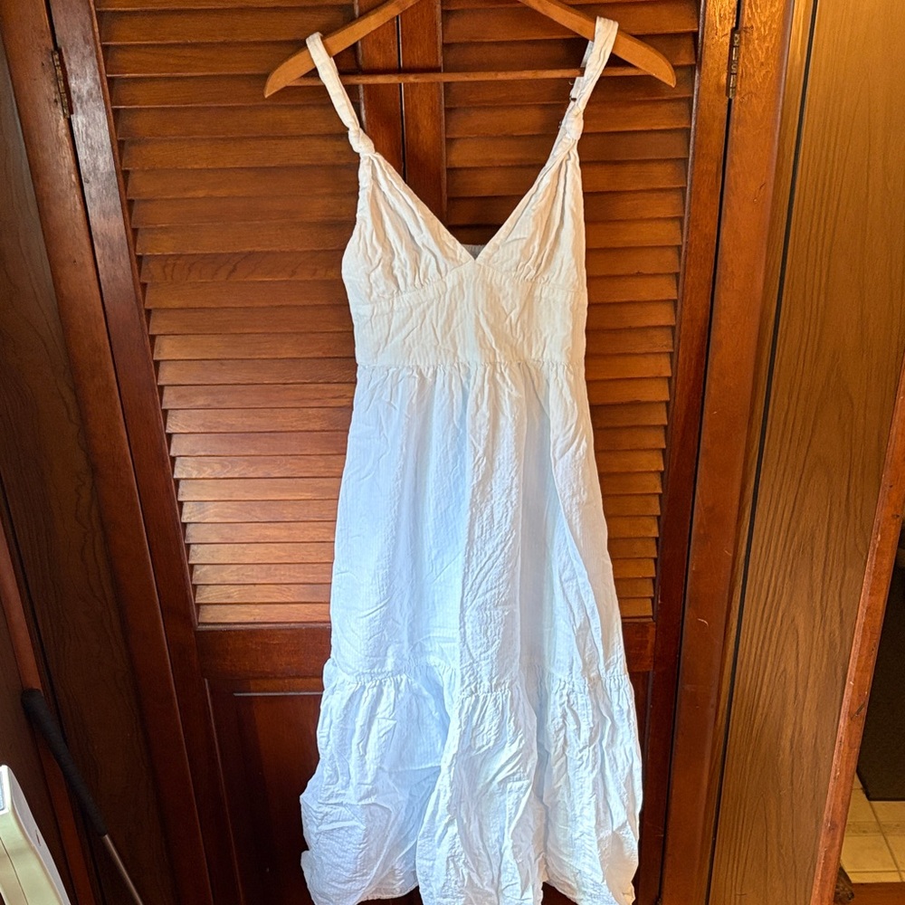 Abercrombie & Fitch White Maxi Dress